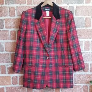 Vintage plaid blazer